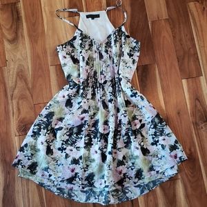 Floral Swing Dress Spaghetti Straps